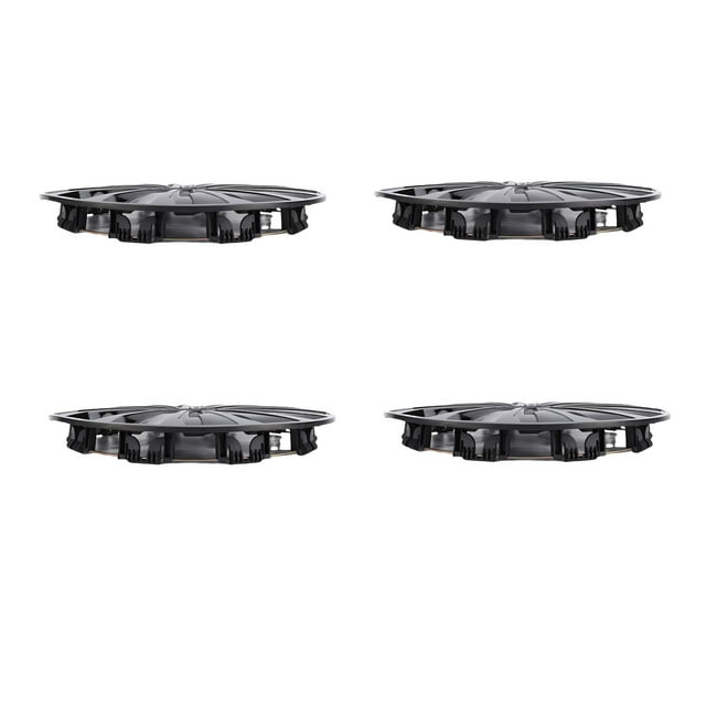 Enjoliveurs de Roue de 15 Pouces, Ensemble de 4 Enjoliveurs de Roue Universels en ABS à Pression avec Conception Résistante aux Impacts pour Voiture Camion VUS Roues en Acier R15
