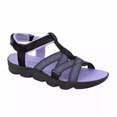 thumbnail image 2 of Jsport Kaia Women's Black Strap Sandal, Black/Purple, 10, 2 of 2