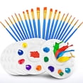 thumbnail image 1 of Paletas de bandeja de pintura, paletas de pintura de plástico para que los niños o estudiantes pinten en proyectos escolares o clases de arte, 1 of 6