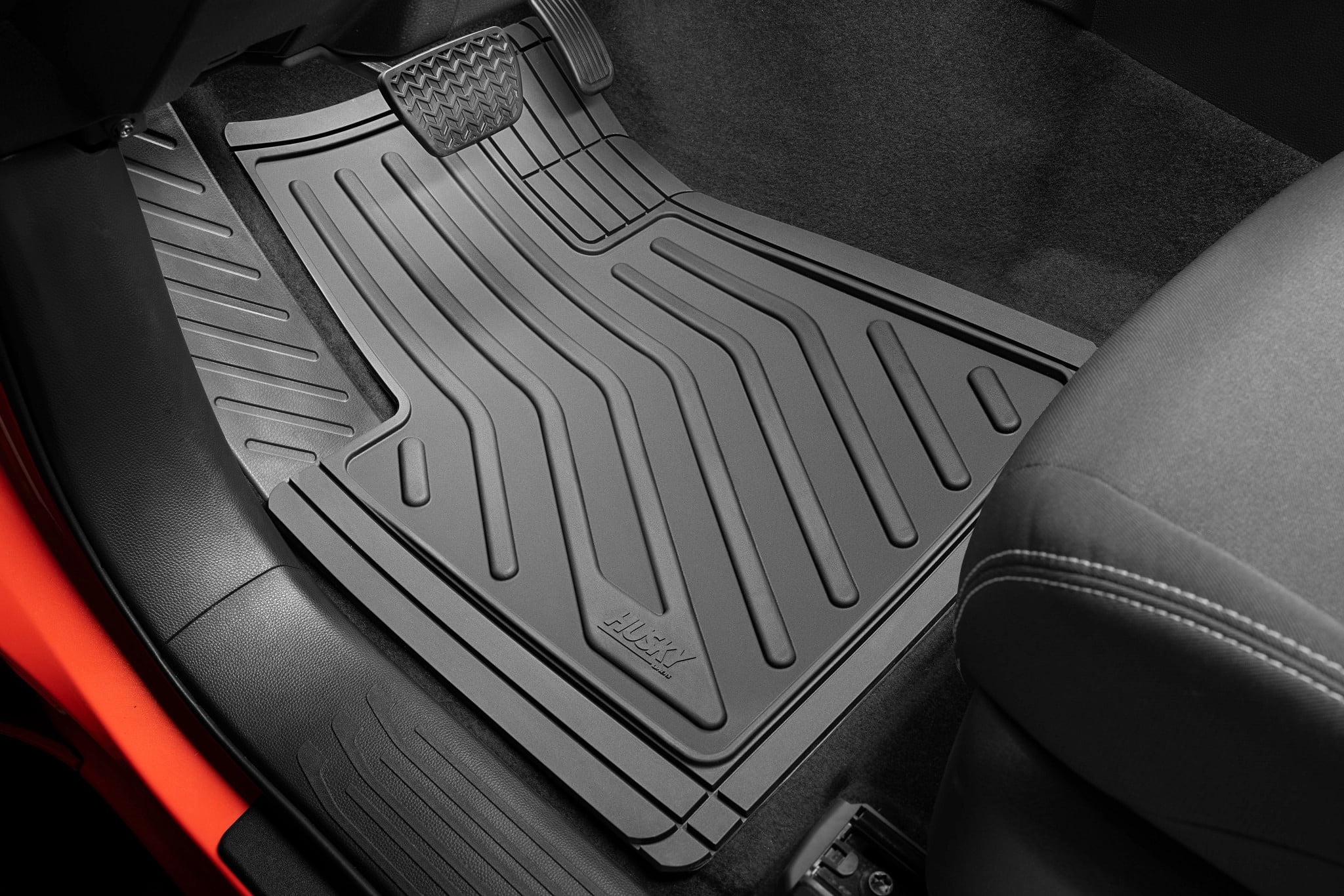 Husky Liners Uni-Fit Universal Automotive Floor Mats for Cars, Trucks, Vans, SUVs - All Weather Protection, Black, Set of 4