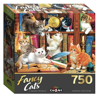 Cra-Z-Art Multi-Shaped 500-Piece Cat Selfies Jigsaw Puzzle