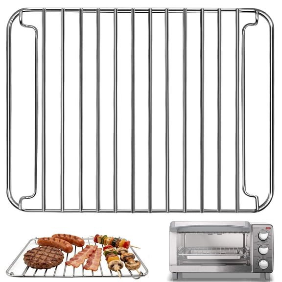 GWY Countertop Toaster Oven Replacement Parts for black and decker 4 Slice Toaster Oven, 10.8×9.8x 0.7'' Stainless Steel Toaster Oven Accessories Wire Rack Baking Rack