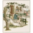 thumbnail image 2 of Kate Greenaway 20x23 Gold Ornate Framed and Double Matted Museum Art Print Titled - The Pied Piper of Hamelin Pl 23 (1910), 2 of 4