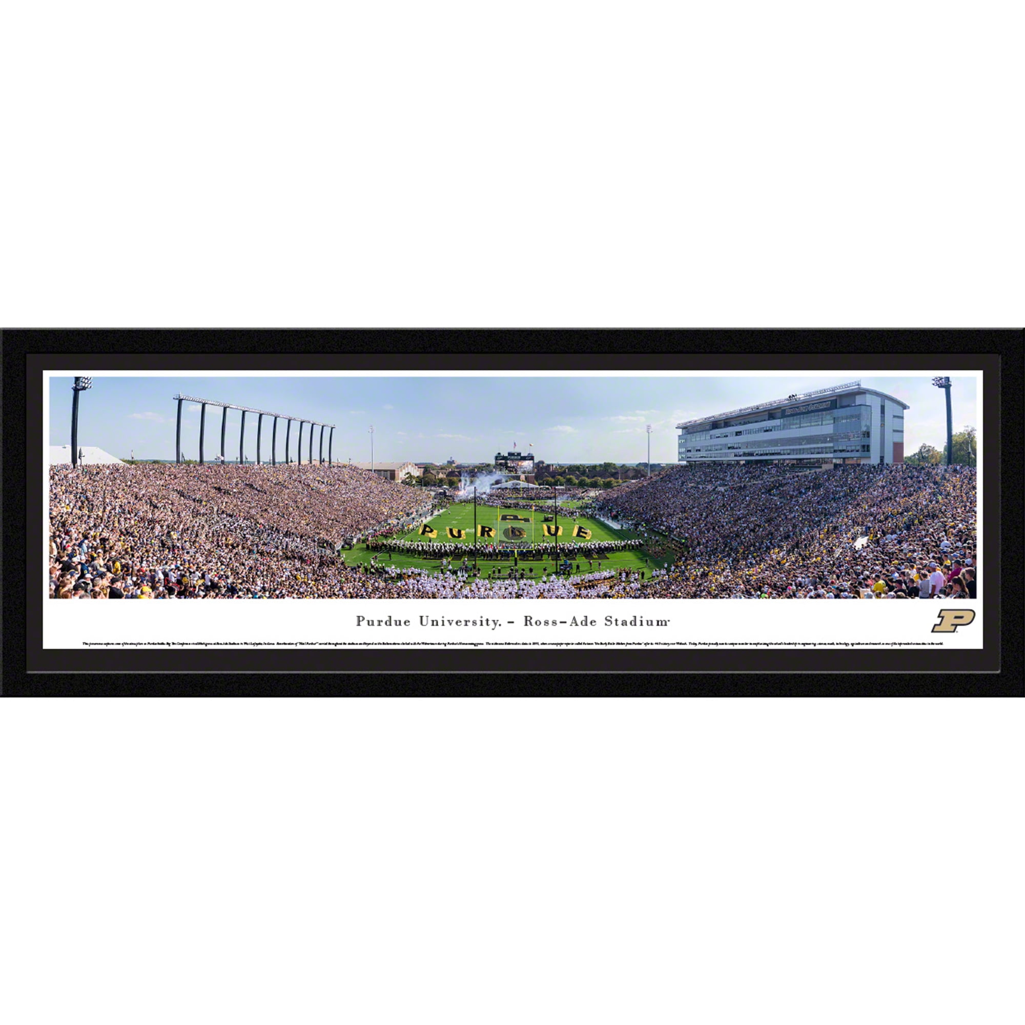 Purdue Boilermakers Football End Zone Blakeway Panoramas Prints Purdue Boilermakers Football End Zone Blakeway Panoramas Prints With Deluxe Frame And Double Mat Com