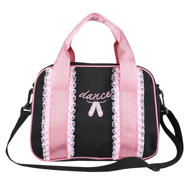 Bolso de Baile para Niñas Con Zapatos de Punta Bordados, Libro A4, Teléfono, Forro de Satén, Correa para El Hombro, Ideal para Ballet, Baile y Baloncesto