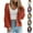 Orange, variant on gakvbuo Cardigan Sweaters for Women Chunky Knit Open Front Cropped Sweater Long Sleeve V-Neck Button Down Jacket Tops Fall Sweaters Loose Short Cardigan Outerwear Coats Fall Clothes
