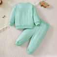 thumbnail image 5 of ZIXKCGDSE Girls 2 Piece Outfits Cotton Long Sleeves and Elastic Waist Pants Fall Clothing Set Size 2-3 Years, 5 of 5