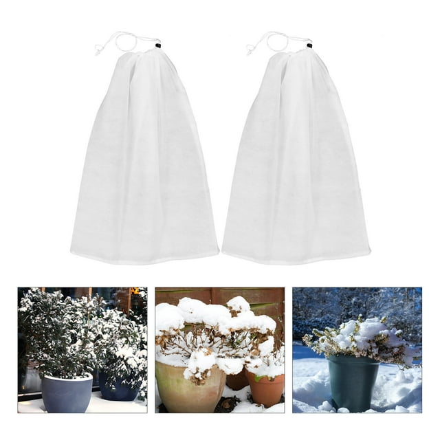 WEUVEB 2Ud Cubierta Antiviento Para Plantas En Tela No Tejida Para Protección Invernal