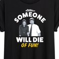 thumbnail image 3 of Parks and Recreation - Die Of Fun  - Juniors Ideal Flowy Muscle T-Shirt, 3 of 5