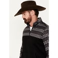 thumbnail image 2 of Rank 45 Men's 45&Reg; Grove Striped Print 1/4 Zip Pullover Black Medium  US, 2 of 4
