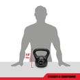 thumbnail image 5 of RBX Cement Kettlebell with Shock-Proof Plastic Coating for CrossFit Training, 20lb, 5 of 5