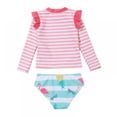 thumbnail image 3 of BULLPIANO Toddler Long Sleeved Rashguard Swim Bathing Suit Set Bathing Suits with Sun Protection, 3 of 4