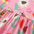 thumbnail image 4 of CAUYDY Toddler Girl Dress Baby Girls Summer Casual Short Sleeve Dresses Little Girl Floral Print Sundress Princess Dress for Kids 2T 3T 4T 5T 6T 7T 8T (Sizes 3-4 Years,D1-Pink), 4 of 9