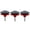 Red, variant on Zzbeans Lawnmower Blade Sharpener, Drill Attachment Sharpening Stone for Dull Blades, 3PC Grinding Head Kit for Mower Tractor Wind Power Industrial Knife Grinder, Black