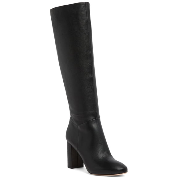Vince Women's Black Leather Brannen Knee-High Boots 5.5M