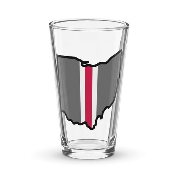 State Helmet Stripe Pint glass