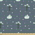 thumbnail image 2 of Winter Upholstery Fabric by the Yard, Snowy Forest Along Tree Branches Cold Weather Forest Woodland, Decorative Fabric for DIY and Home Accents, Ceil Blue Grey and White by Ambesonne, 2 of 5