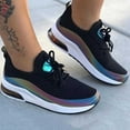 thumbnail image 2 of 2025 Clearance! 50% Off Clear! asdoklhq Sneakers for Women Summer Plus Size Fashion Casual Mesh Breathable Women's Sports Shoes Black 36, 2 of 3