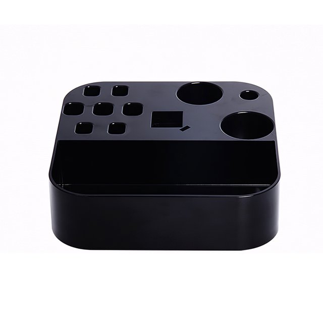 Caja De Almacenamiento De Mesa De Aseo De Mascotas De Plástico Organizador De Herramientas De Aseo De Mascotas Montado En Poste Contenedor De Tijeras De Peine Para Mascotas Para Tienda De Mascotas Moyic PT001194-00