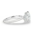 thumbnail image 4 of ESTE ORIGIN 2.50Ct Round Cut Moissanite Solitaire Ring – 6 Claw Hidden Halo in 10K White Gold for Women, 4 of 7