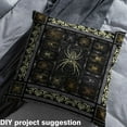 thumbnail image 2 of Feelyou Gothic Spider Fabric by the Yard 1 Yard, Bohemian Damask Home Decor Fabric by the Yard, Gothic Halloween Animal Sewing Fabric, Ultra Soft Home Decor, 2 of 6