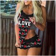 thumbnail image 2 of Conjunto de pijama sin mangas para mujer Cami y pantalones cortos Estampado Pijama de 2 piezas Lencería sexy Fridja fhjkhfk456423, 2 of 4