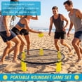 thumbnail image 3 of S-HOME Portable Outdoor Roundnet Game Set with 2 Balls and Carry Bag for Beach Backyard Lawn Park Camping Fun, Yellow, 3 of 8