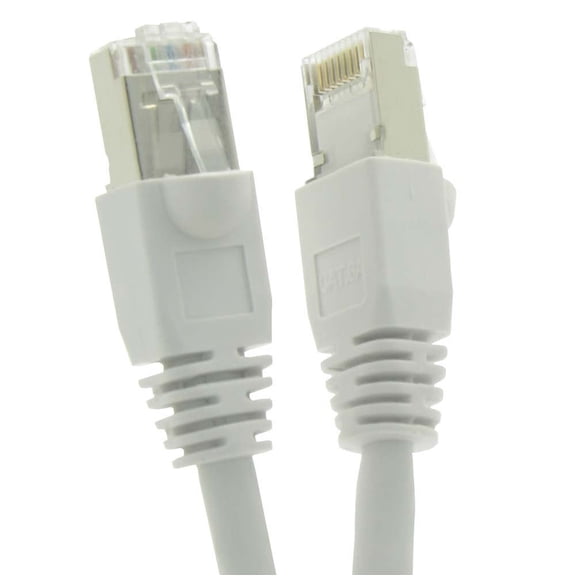 SF Cable 7ft Cat6A Shielded (STP) Ethernet Network Cable - White