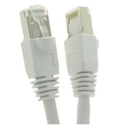 SF Cable Cat6A Shielded (STP) Ethernet Cable, 2 feet - White
