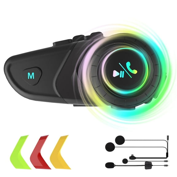 Toopower LX3 Motorcycle Helmet Intercom - Bluetooth V5.3, IPX6 Waterproof, 1200mAh Battery