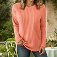thumbnail image 2 of EDFBUYKRS Fall Shirts Womens Tops Long Sleeve Print Loose Blouse S, 2 of 5