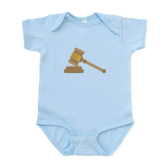 CafePress - Judges Gavel Body Suit - Baby Light Bodysuit, Size Newborn - 24 Months
