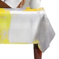 thumbnail image 4 of Yellow Grey Oil Painting Table Cloth Waterproof Tablecloths, Abstract Modern Geometric Tablecloth Dining Table Cover for Kitchen Party Tabletop Outdoor, Rectangle Tablecloth 60x84 Inch, 4 of 9