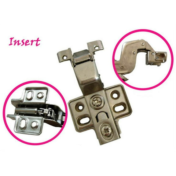 1.1"/28mm European Style Insert Hydraulic Soft-close Hinge for Cabinet Door with Aluminium Frame/metal Frame