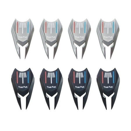 8Pcs Golf Divots Repair Fork Golf Ball Marker Alignment Tool Golf Cleaner for