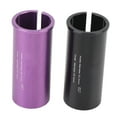 thumbnail image 1 of Bike Seatpost Reducer Shim Adapter, 2PCS Variable Diameter Sleeve Aluminum Alloy for Mountain and Road Cycling, Easy Installation with Fine CNC Machining CD Texture Appearance, 1 of 7