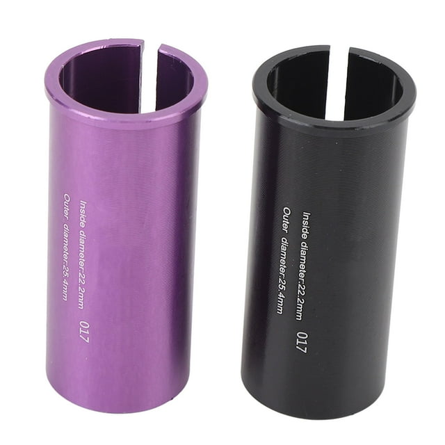 Bike Seatpost Reducer Shim Adapter, 2PCS Variable Diameter Sleeve Aluminum Alloy for Mountain and Road Cycling, Easy Installation with Fine CNC Machining CD Texture Appearance