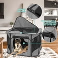thumbnail image 3 of Foldable Pet Playpen Portable Puppy Exercise Pen Collapsible Kennel Octagon Tent for  Dog Rabbit Hamster Medium Gray, 3 of 8