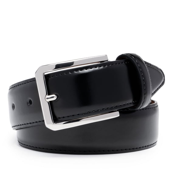 AYAMOTI Men's 1 3/8-inch Soft Leather Dress Belt for Business Casual