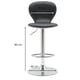 thumbnail image 2 of Banco Alto Respaldo Barra Desayunador Cocina Giratorio Negro EKE Life Home  8163, 2 of 4