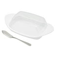 thumbnail image 1 of CAJA DE MANTEQUILLE, Platón de Mantecilla en forma de bote pp+acero frescura inoxidable-mantenimiento con tapa para restaurante para el hogar, 1 of 7
