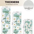 thumbnail image 4 of Teal Daisy Flower White Blooms Pattern Kitchen Rugs Sets Of 3,Kitchen Runner Rugs Non Skid Washable,Decorative Kitchen Floor Mats for Kitchen,Sink,Laundry,17"x30"+ 17"x47" + 17"x59", 4 of 6
