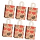 thumbnail image 5 of Bolsa de regalo de San Valentín con forma de corazón y asas, 6 unidades Estilo A, 5 of 9