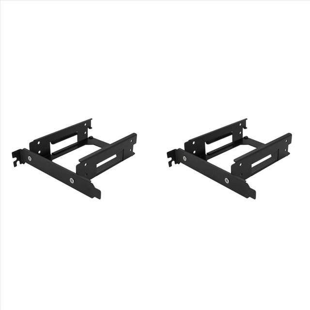 2 Pcs 2.5 Inch HDD / SSD Mounting Bracket,SSD Mounting Bracket for PCI,2 * Dual hard drive bracket 2 * Screw bag,black