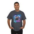 thumbnail image 5 of Cute Funny Cat Lover Heart Shape Karma T-Shirt Unisex Heavy Cotton Tee, 5 of 5