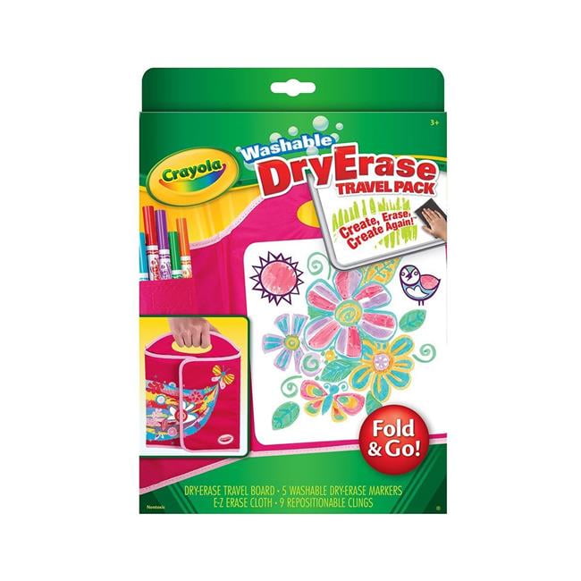 Crayola 30369090 Washable Dry Erase Travel Pack