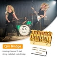 thumbnail image 3 of Sistema de puente de 6 cuerdas de 65 mm, piezas de puente de guitarra eléctrica para ST TL (dorado) Likrtyny Para estrenar, 3 of 9