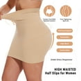 thumbnail image 2 of MISS MOLY Shapewear Slip For Women Half Slip Under Dress High Waist Tummy Coontrol Seamless Skirt Body Shaper, 2 of 5