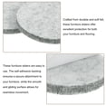 thumbnail image 3 of Deslizadores de muebles, almohadillas de fieltro autoadhesivas redondas, protectores de suelo para patas de muebles de madera dura 2.5" 12 piezas, 3 of 5