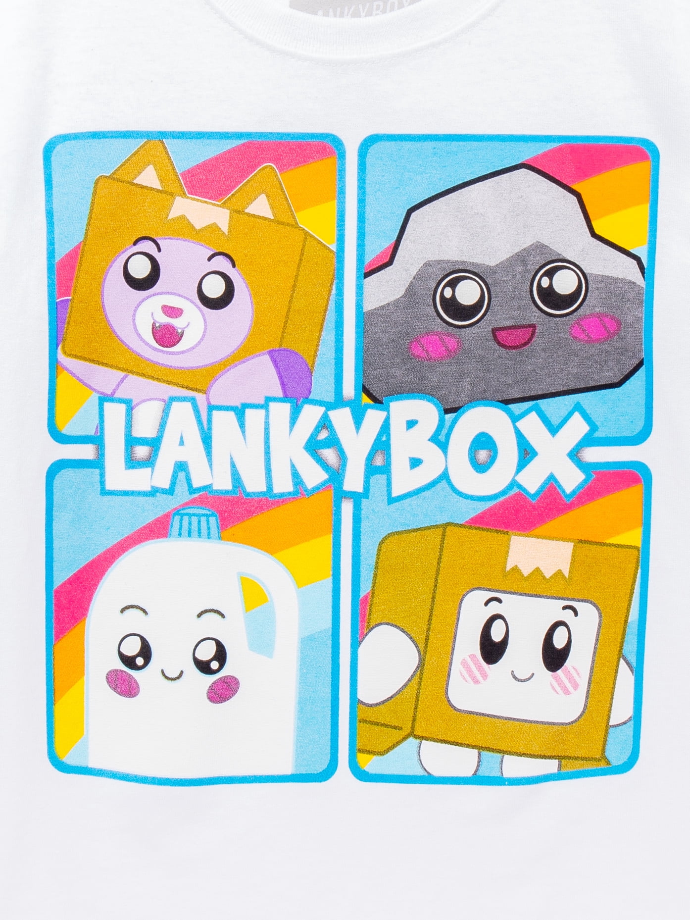LankyBox Boys' Cotton Graphic Tee with Short Sleeves, Sizes XS-XL